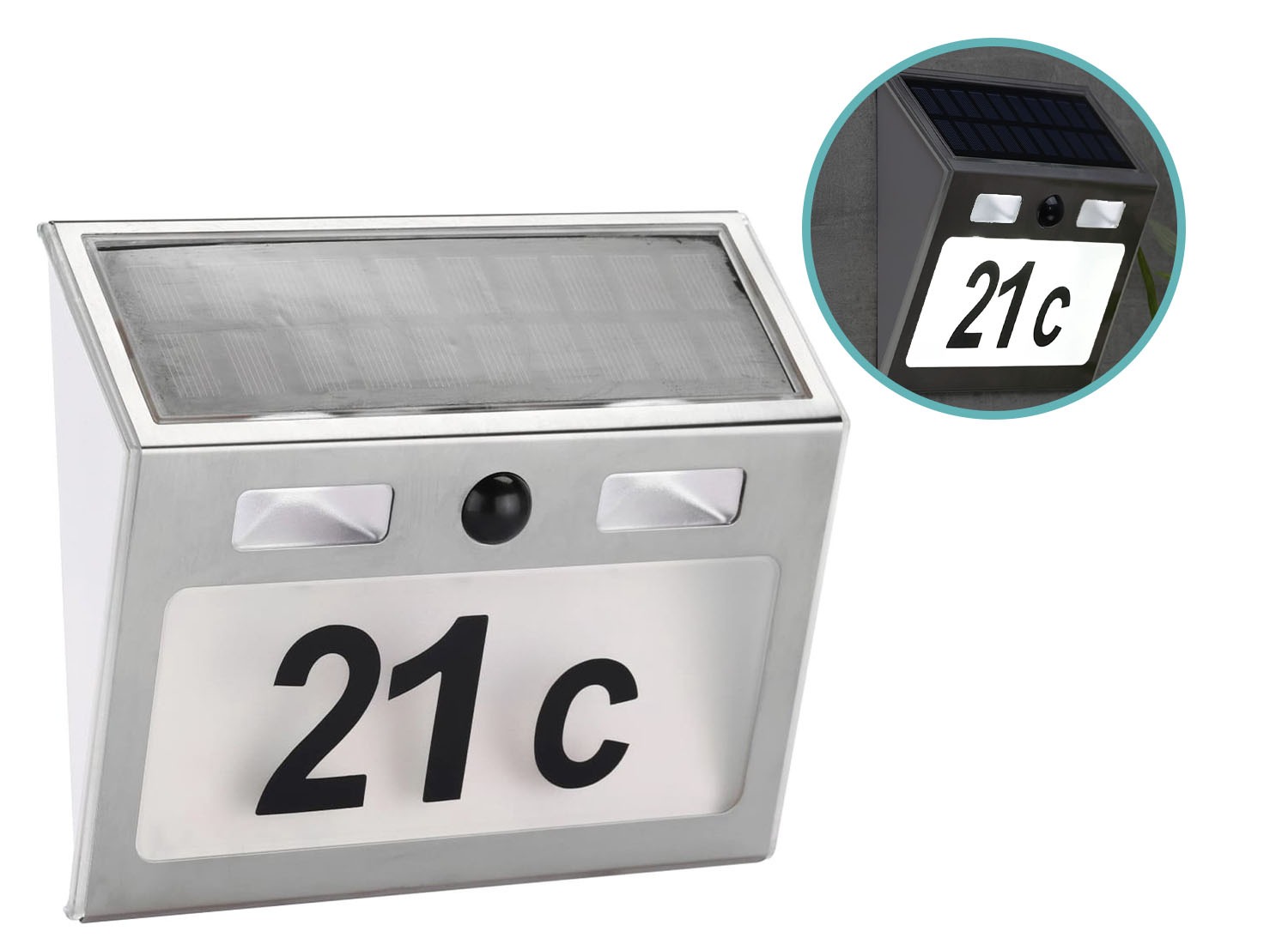 Hi Solar Huisnummerlamp bewegingsmelder - LED Verlichting