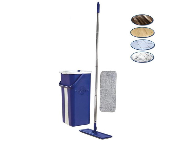Starlyf Auto Clean Mop - Dweil - 2 in 1 dweilsysteem - Voor alle vloertypes - 360 draaibare kop