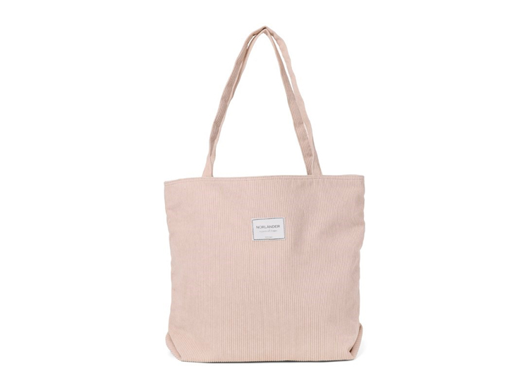 Norländer Ribbel Schoudertas - Shopper - Totembag - Corduroy - Taupe