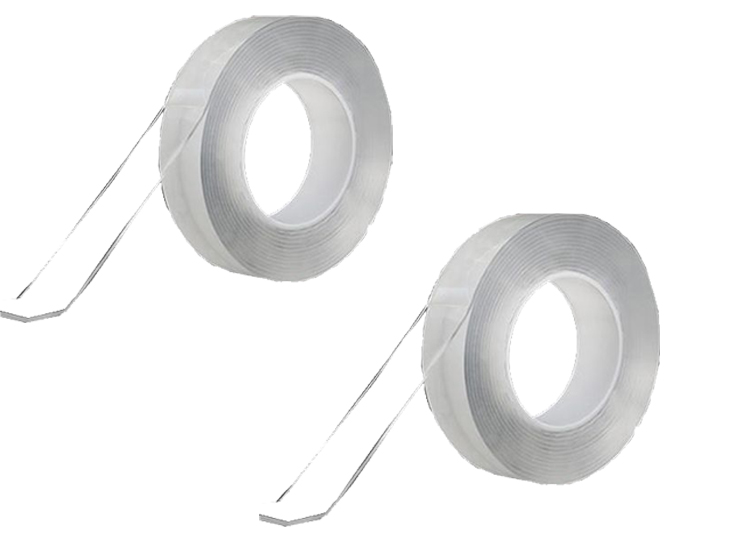 Herbruikbaar dubbelzijdig nano tape - 3 Meter - Transparant- 1+1 Gratis