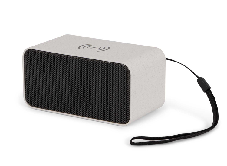 BRAINZ Bluetooth Speaker - Draadloze Oplader - Beige