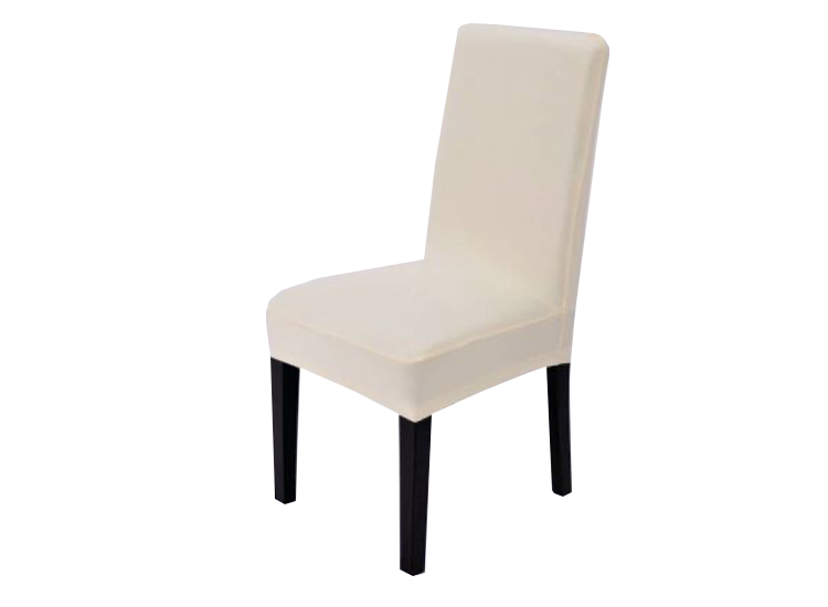 Elastische stoelhoes - creme