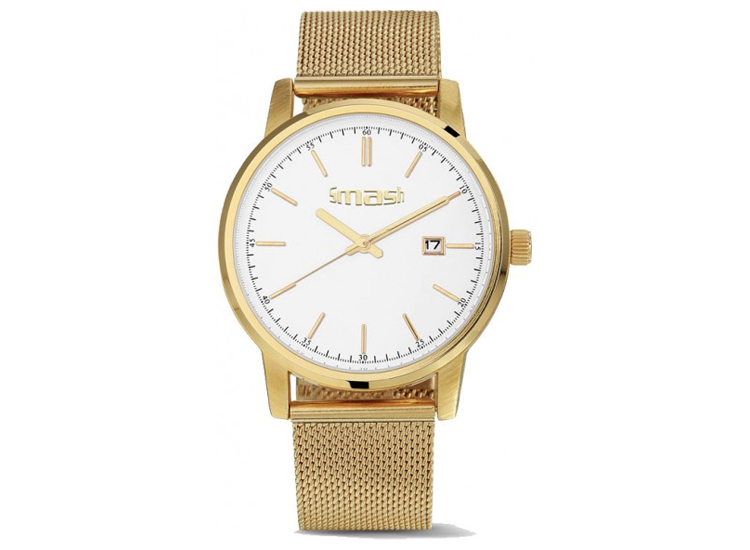 Smash Classico Milanese Horloge Goud - unisex - mannen - vrouwen - klassiek horloge - mesh band