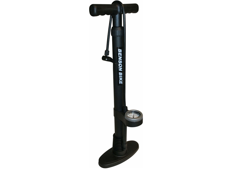 Afbeelding van Benson Fietspomp Profi + Manometer - Auto en Hollands ventiel - Max 11 Bar