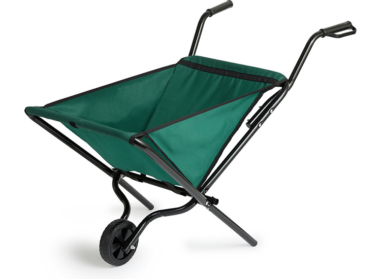 DealDonkey 909 Outdoor opvouwbare kruiwagen - 50L - Maximale laadvermogen 25KG - Groen aanbieding