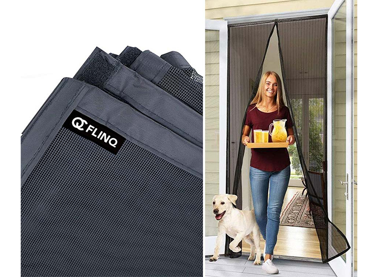 FlinQ Magnetisch Vliegengordijn - Deurgordijn - 91cm x 210cm - Glasvezel afbeelding