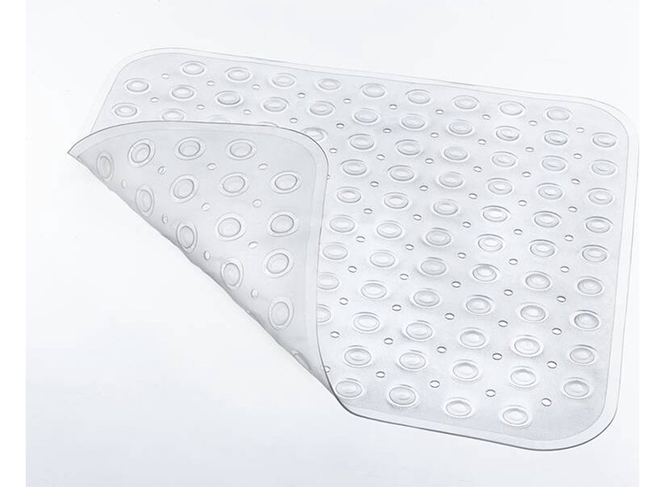 HI Anti-slip douchemat - 117 zuignappen - Transparant - 52 x 53 cm
