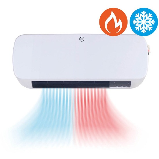 QLT 2-in-1 Koeling & Verwarming met Wandmontage - Timer en Weekschema - Wit