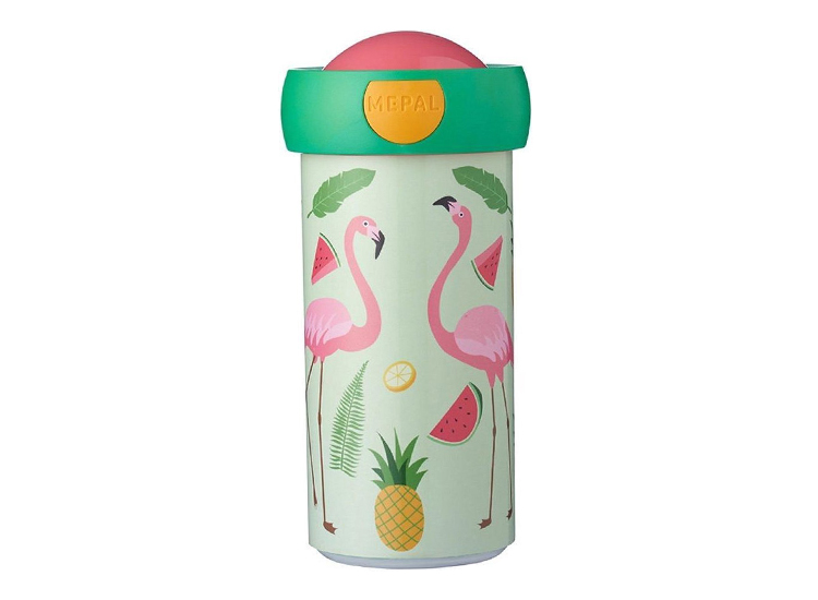 Afbeelding van Mepal Schoolbeker Tropical Flamingo