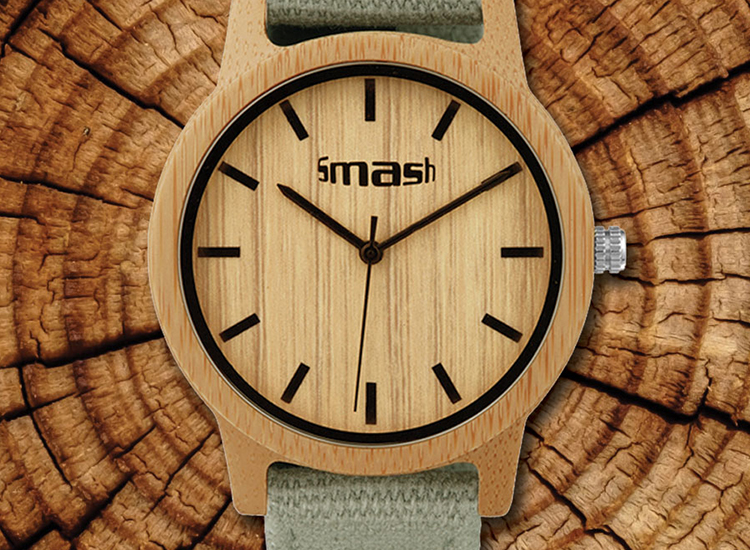 Smash Horloge Woodwatch Bamboo - Unisex