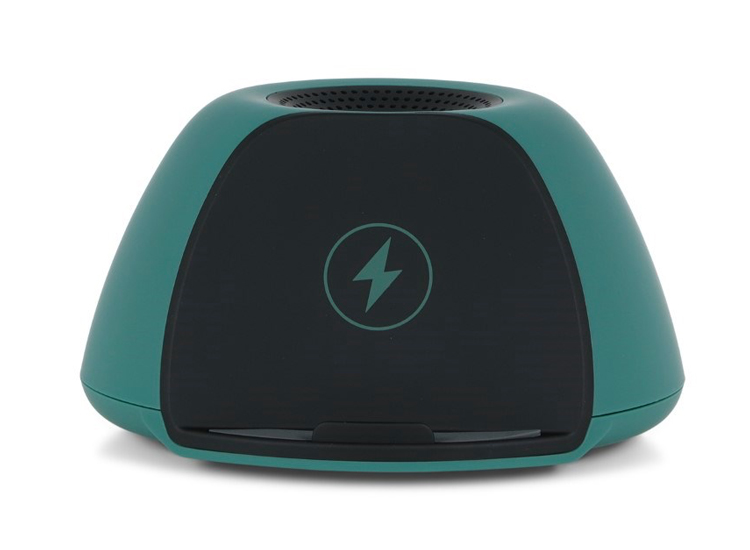 BRAINZ Draadloze Oplader Speaker - Zwart/Groen