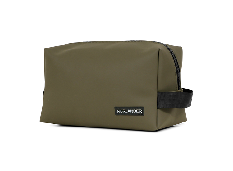 Norlander Dull PU Toilettas Olijfgroen