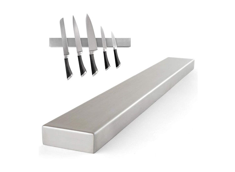 Messenmagneet RVS - 100% magnetische messenhouder - 40x4,7 cm