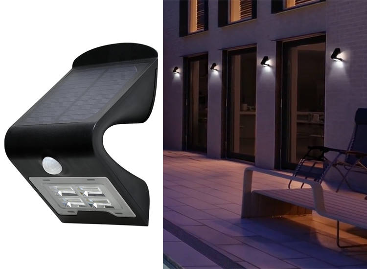 Dreamled SLWL200+ Solar Led Tuinlamp - Wandlamp - met bewegingssensor