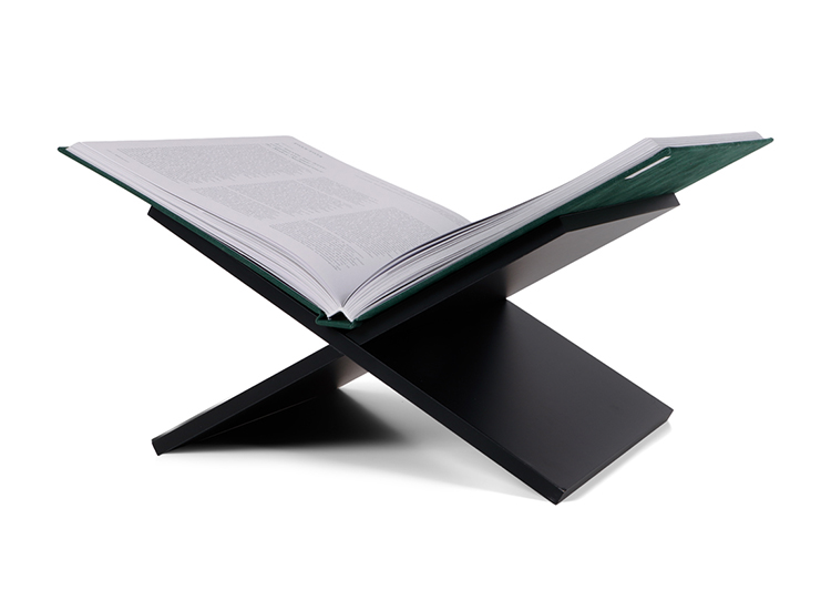 XEMM Boekenstandaard - Boekenhouder - Salontafelboek - 33 x 29 x 19,5 cm - Zwart