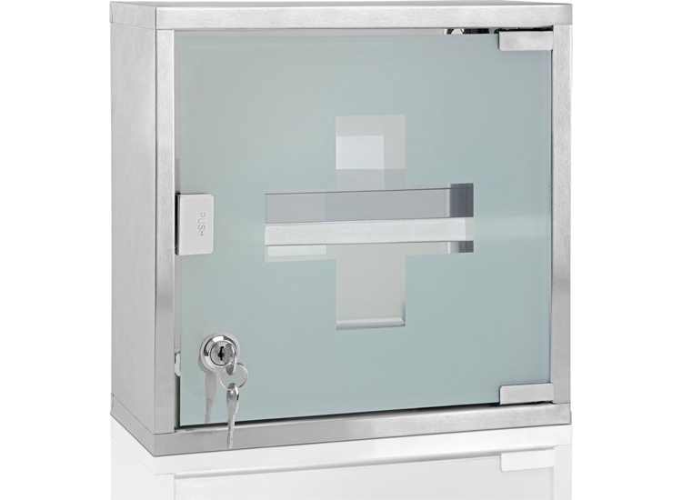 Hoffmanns RVS Medicijnkastje- 25x25x12cm (2e Kans Product)
