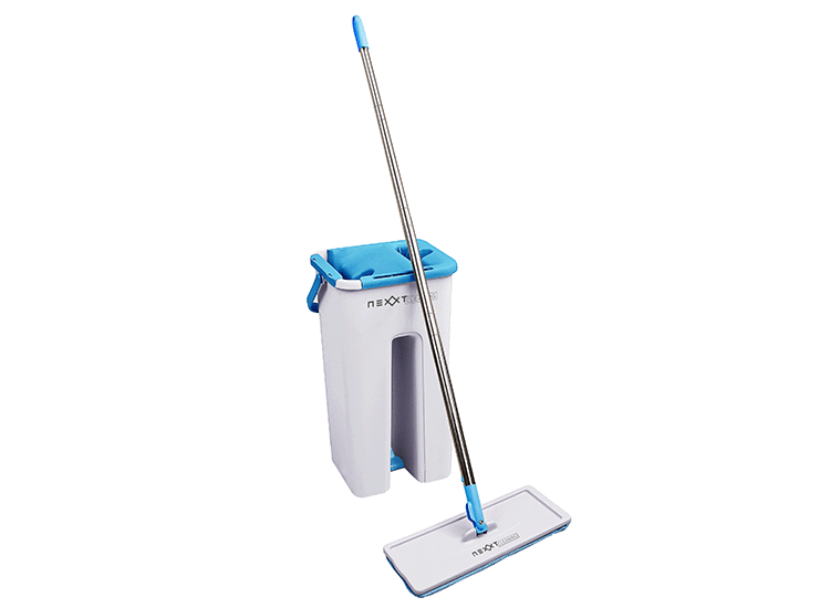 Nexxt Flat Mop met Emmer - Dweilmop afbeelding