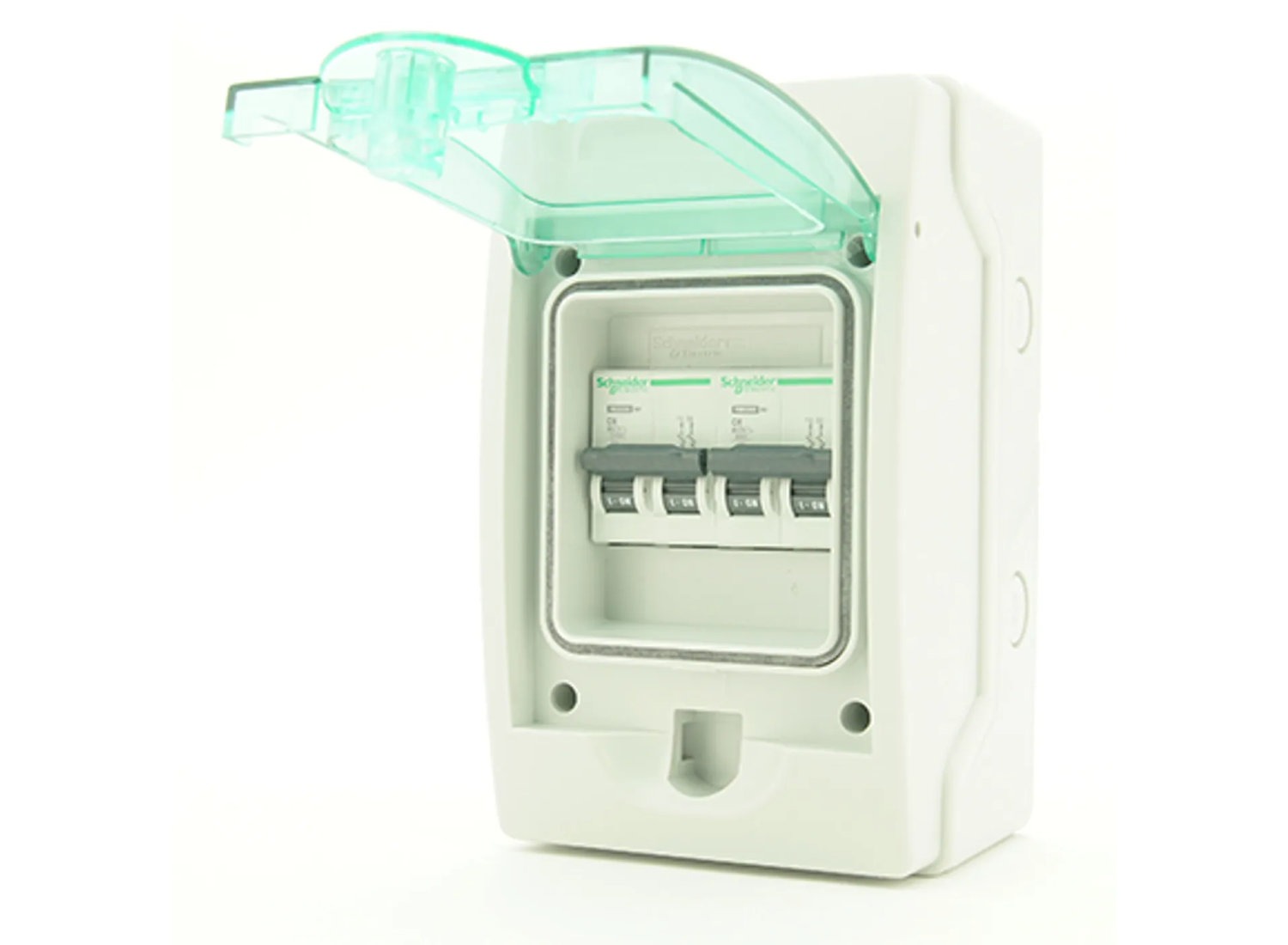 Schneider voorbedrade kast - 4 modules - grijs - verdeelkast afbeelding