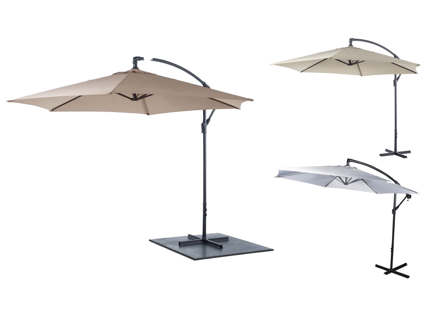 Deal Donkey - Lifetime Garden Zweefparasol Met Voet - Kantelbaar Deal Donkey - Lifetime Garden Zweefparasol Met Voet - Kantelbaar