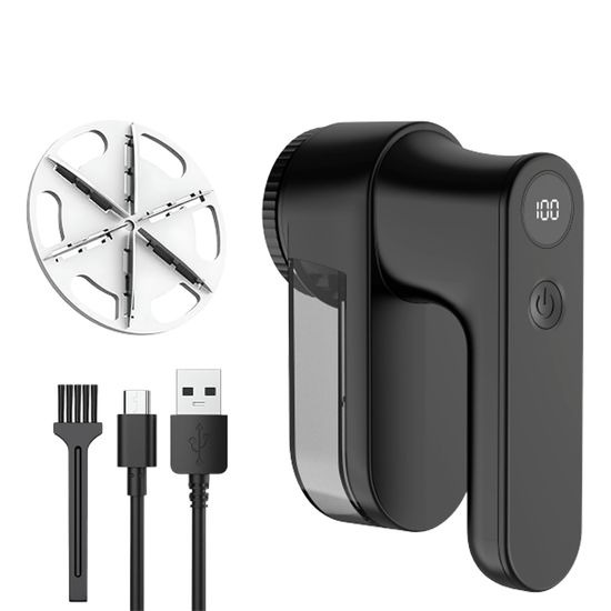 Nexxt Pluizenverwijderaar - USB Oplaadbaar - Zwart