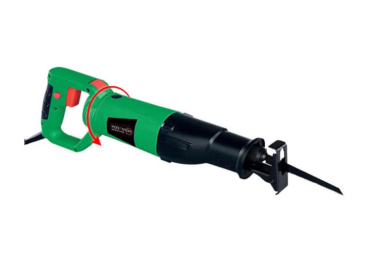 Höfftech Reciprozaag - 710W - 115mm - Met draaibaar handvat voor gips, hout en metaal