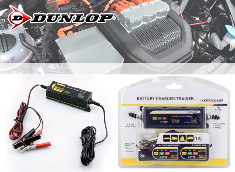 Dunlop Druppellader - Voor het opladen van een bijna lege accu (2de Kans Deal)
