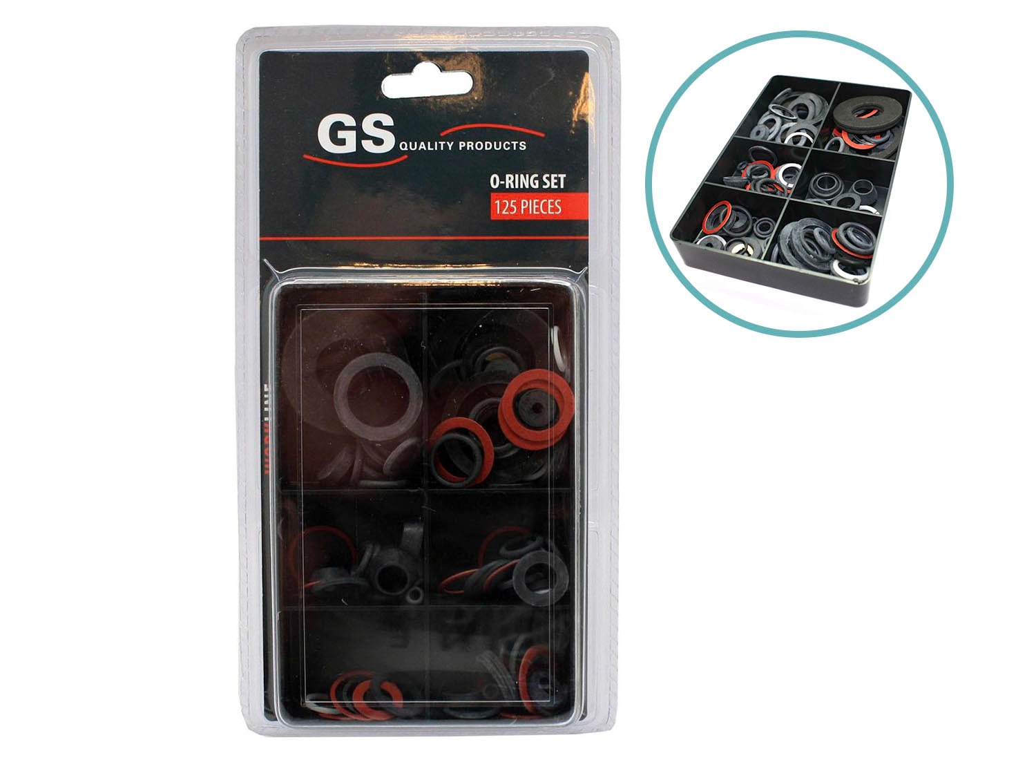 O-Ringen Set 125 Stuks - Rubberen Afdichtringen Diverse Maten