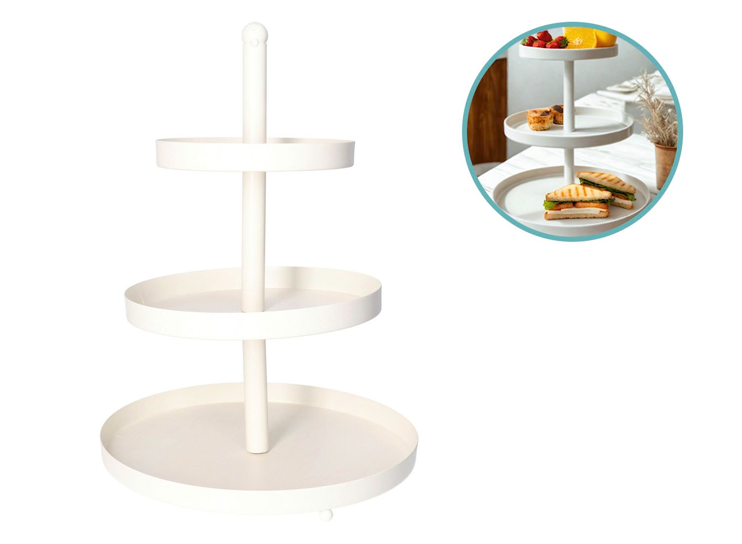 Cookinglife Etagère - Serveertoren - 55 cm Hoog
