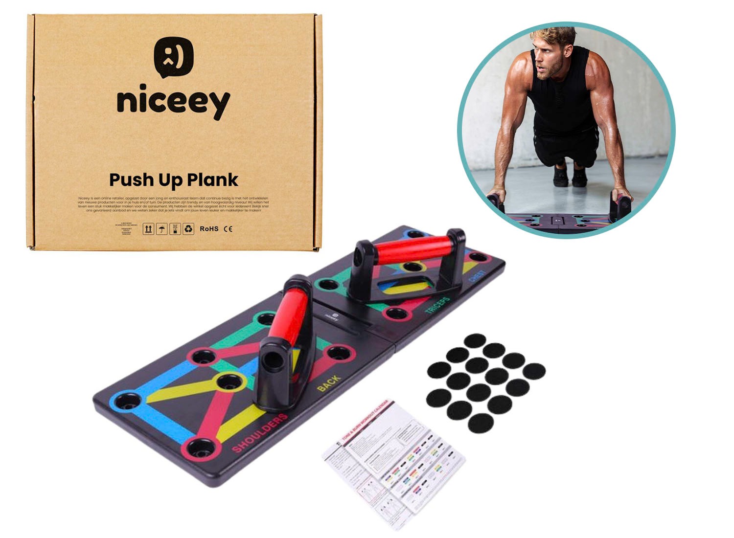 Niceey push up bord - opdrukbord afbeelding