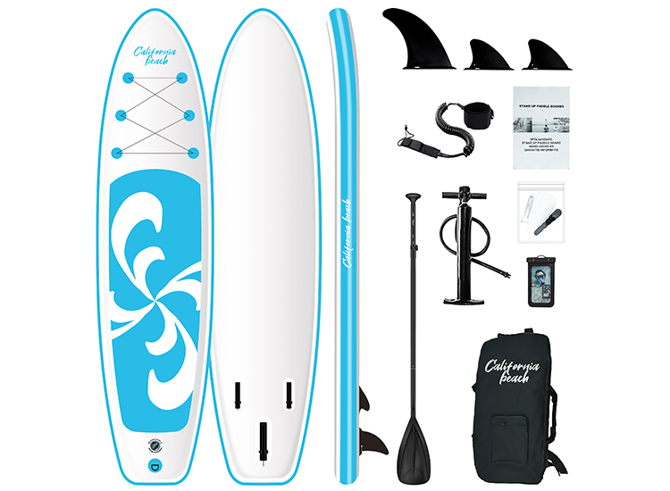 Afbeelding van Opblaasbaar SUP board inclusief pomp - SUP California Beach Blue Edition