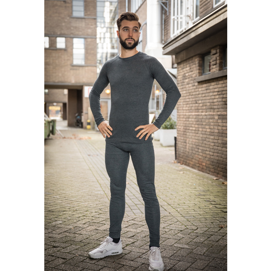 DealDonkey-Thermokleding - Heren - Set van broek en shirt - Antraciet-aanbieding DealDonkey-Thermokleding - Heren - Set van broek en shirt - Antraciet-aanbieding