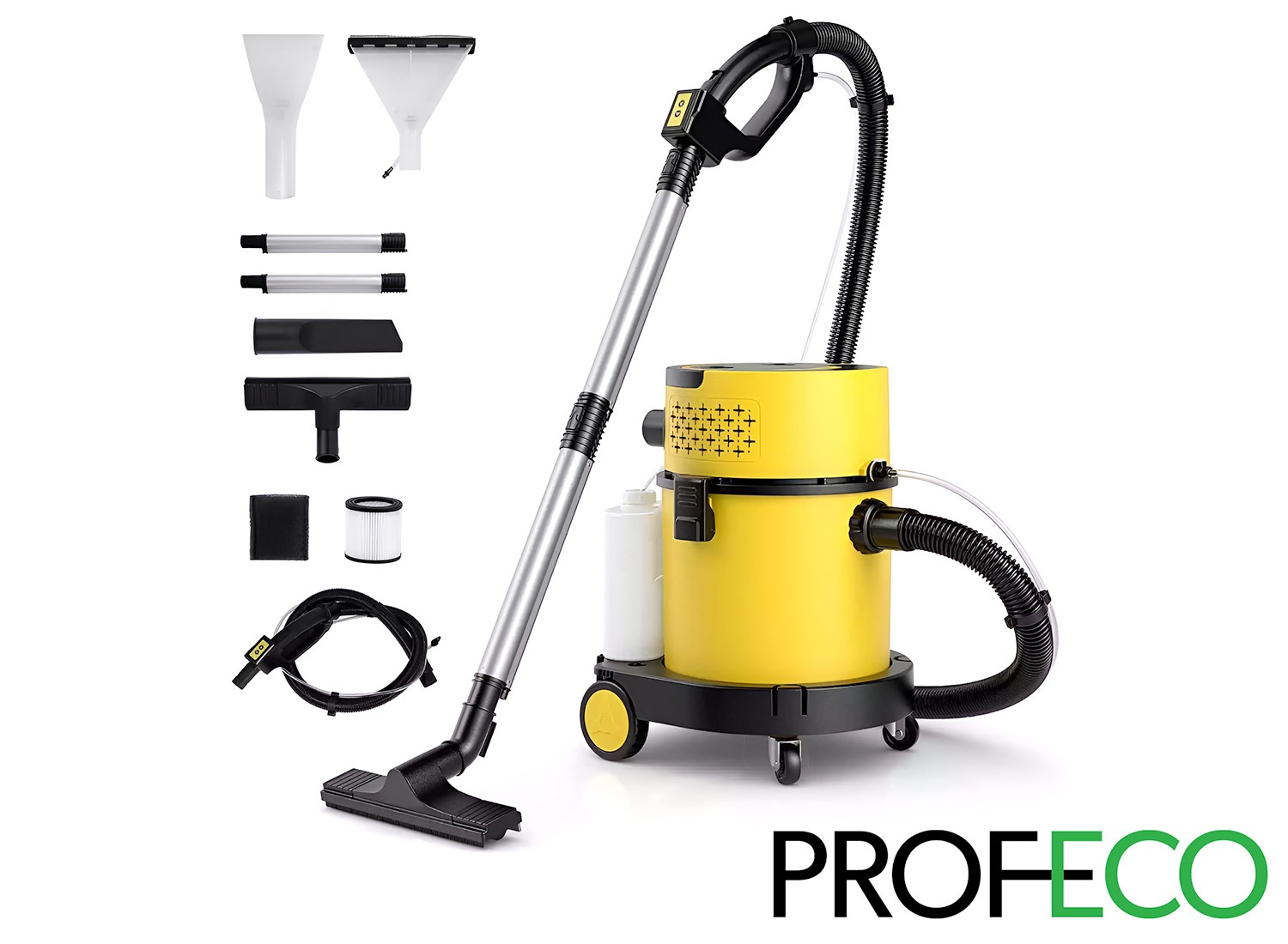 Deal Donkey - Profeco Stofzuiger Nat En Droog - 20L - Blaasfunctie, Spray & Extractie Â" Geel/Zwart Deal Donkey - Profeco Stofzuiger Nat En Droog - 20L - Blaasfunctie, Spray & Extractie Â" Geel/Zwart