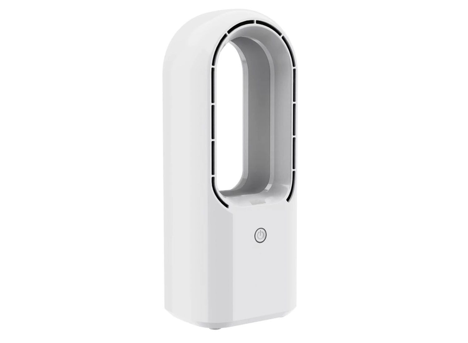 Silvergear Bladloze Ventilator met LED Verlichting - 14 x 11 x 34,5 cm