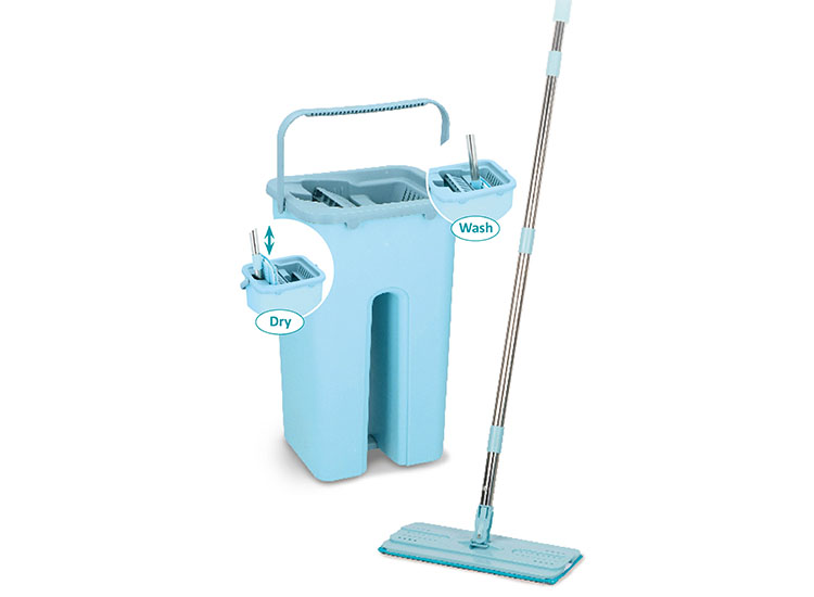 alpina Clean Flat mop dweil met emmer