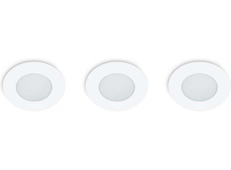 Prolight LED Inbouwspots Rond - 3x5W - IP65 - Wit