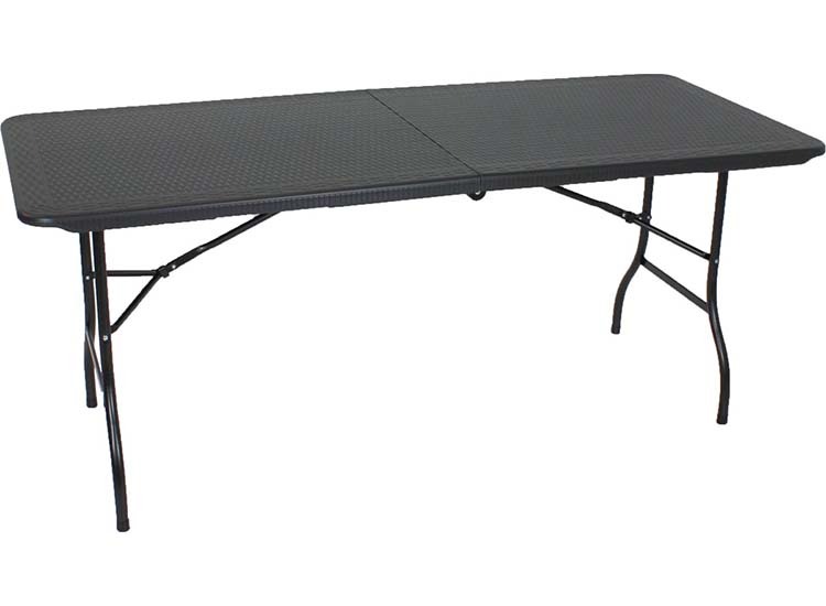 Lowander Inklapbare Tafel - 180x70 cm - Zwart