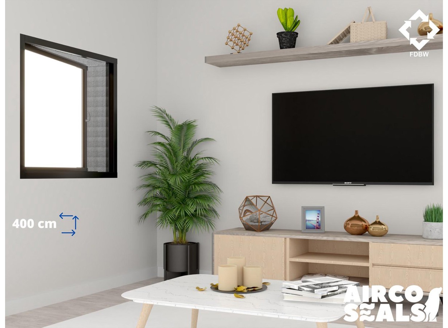 Insectenhor kiep-kantelraam 400 cm zwart polyester