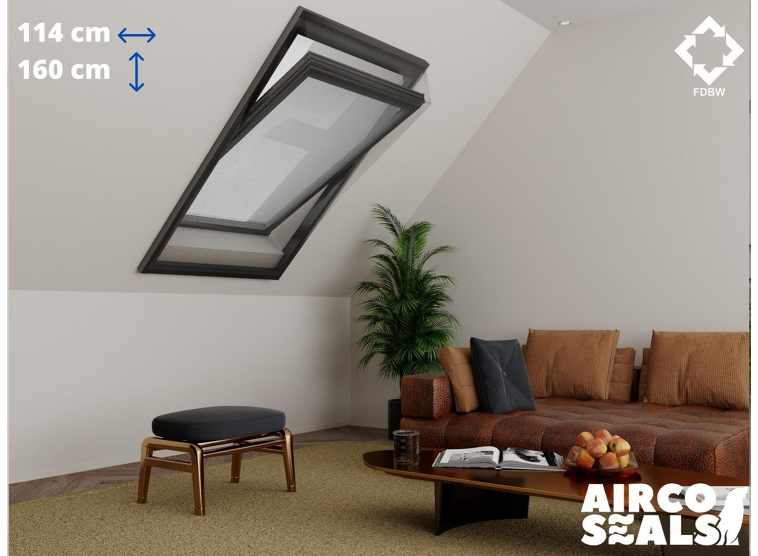 Insecten Hor Dakraam - 114 x 160 cm - Hor Geschikt voor Velux SK10 | Fakro/Optilight 50