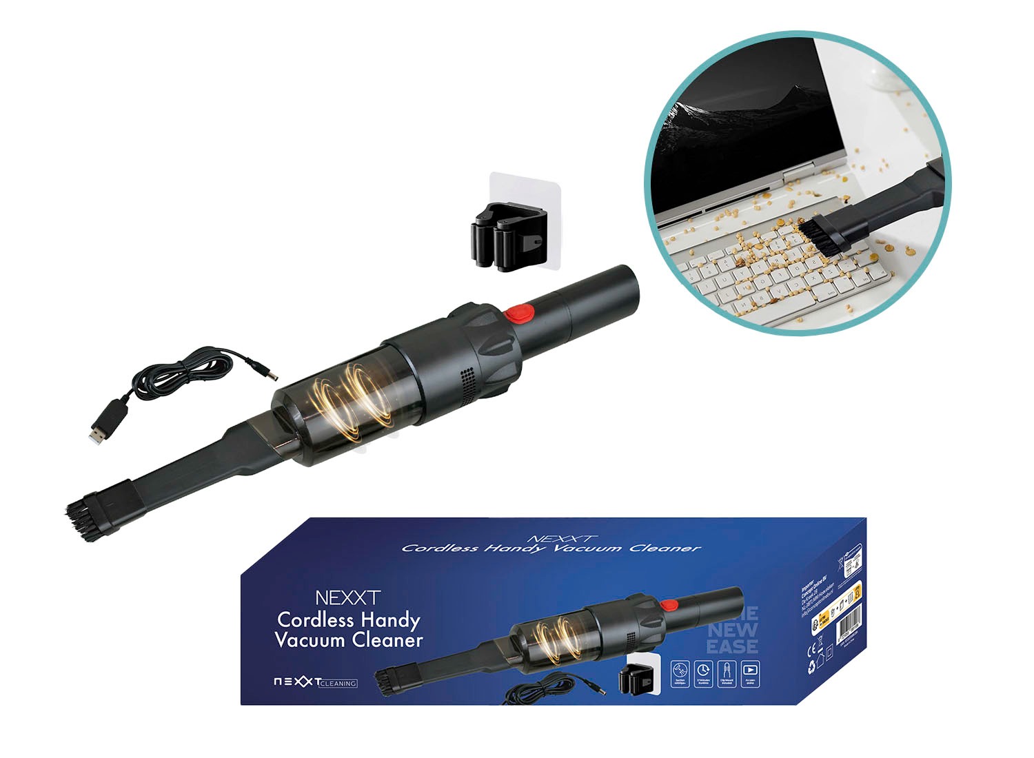 Deal Donkey - Nexxt Draadloze Handstofzuiger - 60W Deal Donkey - Nexxt Draadloze Handstofzuiger - 60W