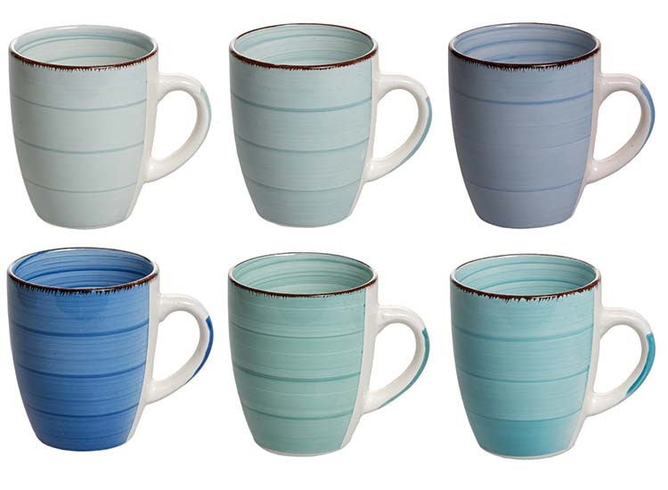 Studio Tavola Mokken - Ocean Blue - Set van 5 - 350 ml (2de Kans Deal)