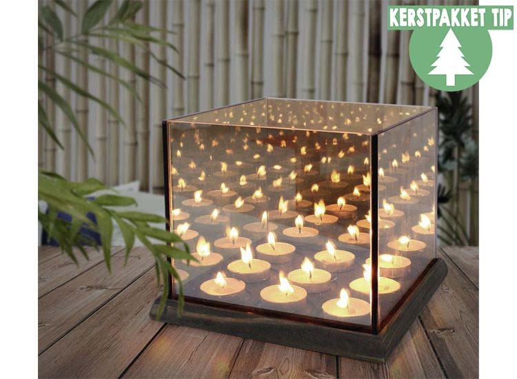 Waxinelichthouder - Infinity Effect - voor 9 theelichtjes