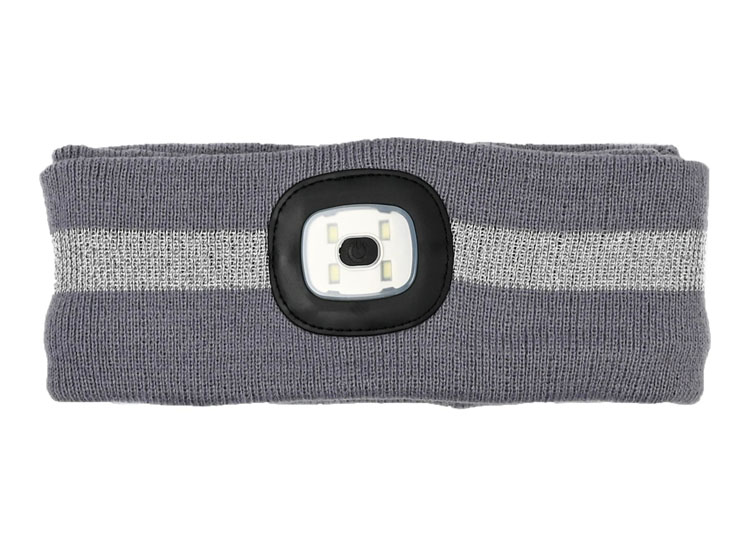 Benson Hoofdband met verlichting - SMD LED verlichting - One size - Grijs