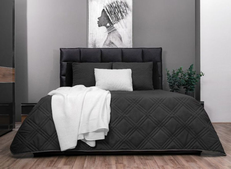 Zydante Home Ultrasonic Bedsprei - Grijs/Antraciet - 220x240 cm