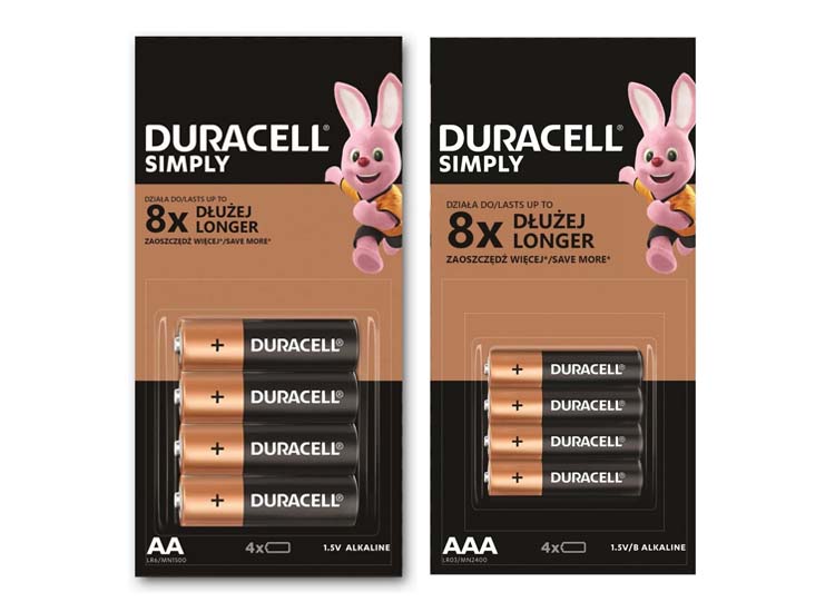 Duracell Simply Batterijen - AA of AAA - 16 stuks