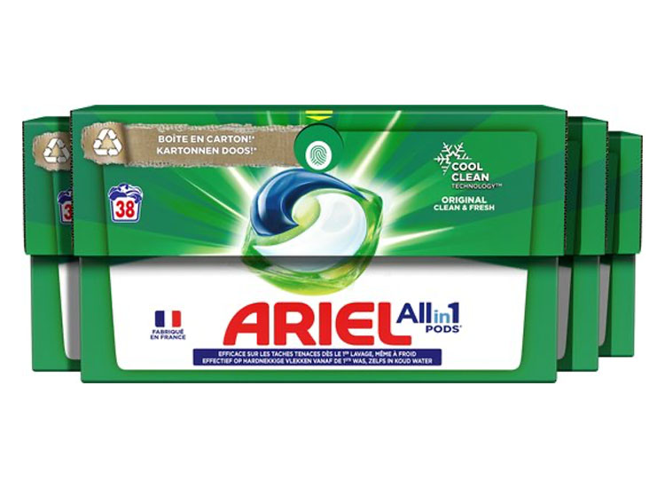 Ariel All in 1 Wasmiddel Pods Original 152 Wasbeurten Voordeelverpakking