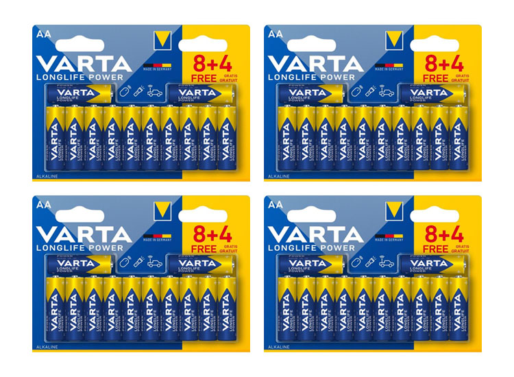 Afbeelding van 48 Varta Longlife Power AA batterijen