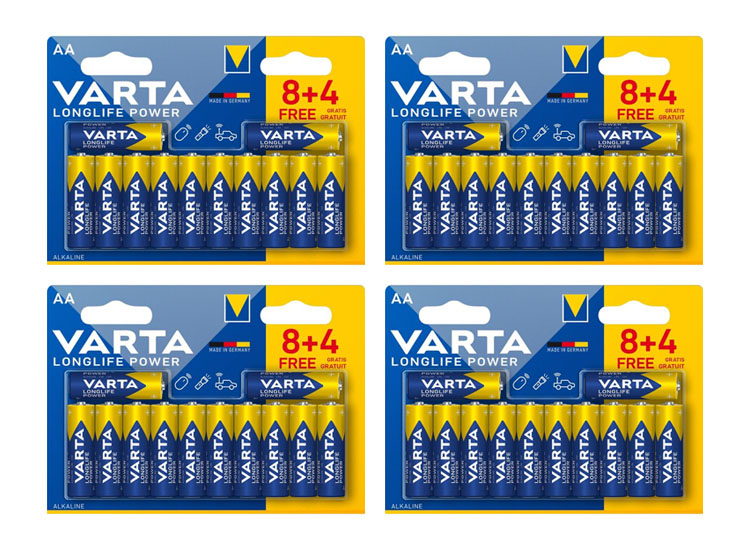 48x Varta Longlife Power AA batterijen