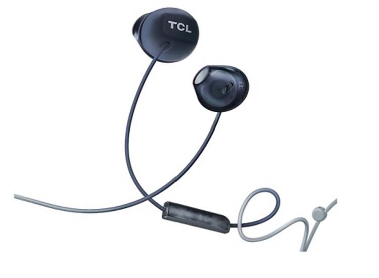 TCL In-ear oordopjes met microfoon 3,5mm audiostekker Zwart