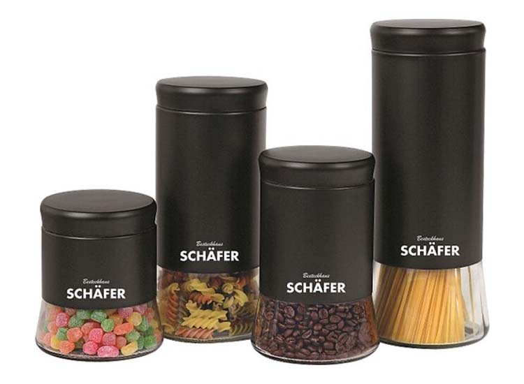 Schfer Voorraaddozen 4-delig - Vershouddozen - Transparant