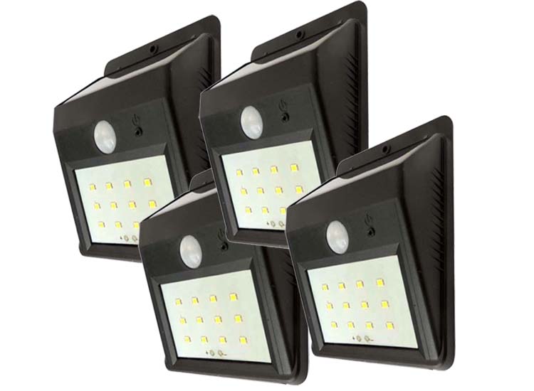 Grundig solar wandlamp - met sensor - voor buiten - 20 lm